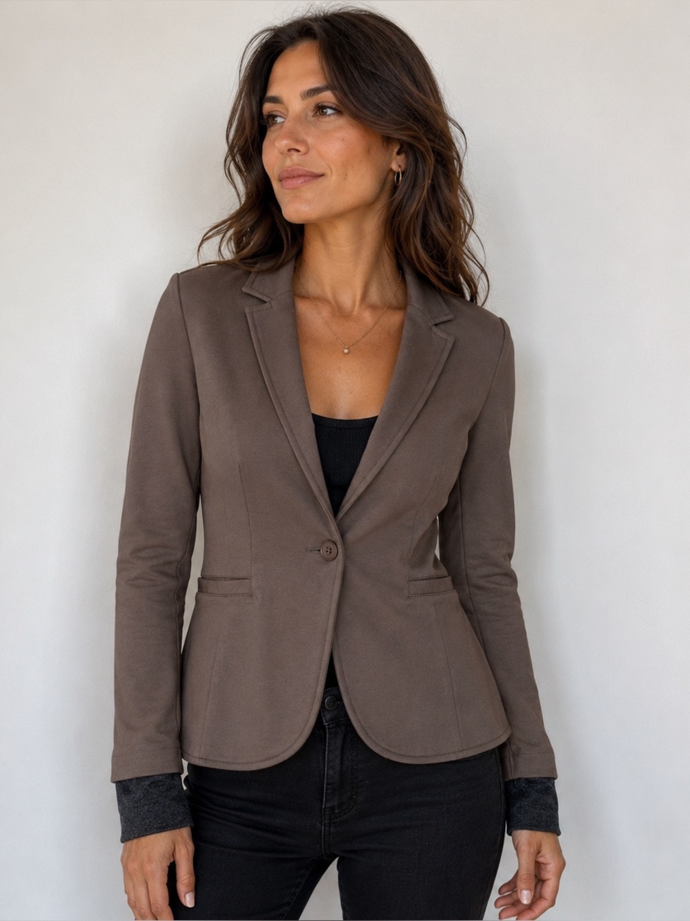 Betabrand Brown Blazer Jacket‎